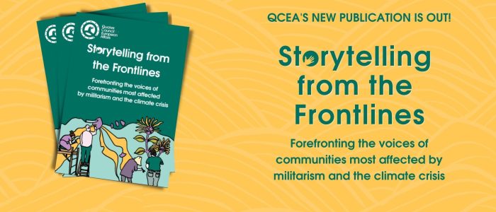 QCEA's publication "Storytelling from the Frontlines"